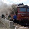 Локомотив се запали на прелез до петролна база в Старозагорско